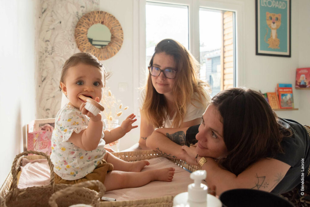 reportage photo meres et fille chambre enfant